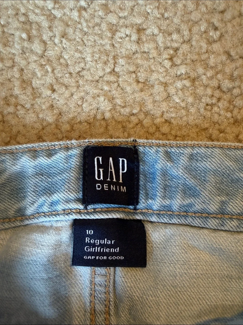 GAP Light Wash Cropped Embroidered Jeans